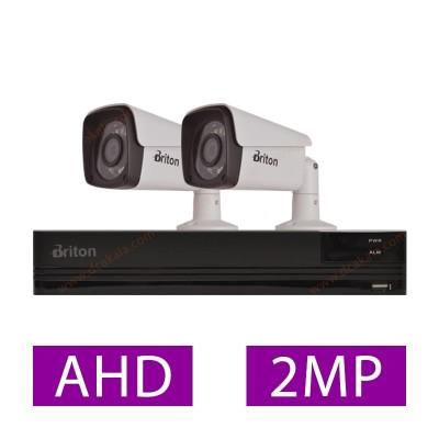 پکیج 2 دوربین مداربسته برایتون 2 مگاپیکسل AHD